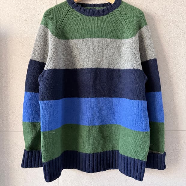 갭 코위찬 니트 도톰한 램스울 스트라이프