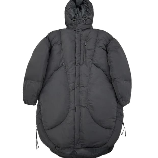 오호스 23fw 롱패딩 블랙 os 