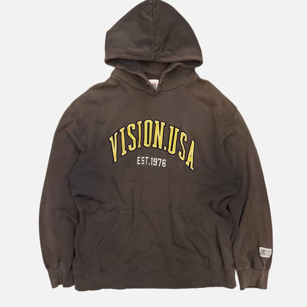 fade grey logo hood t-shirt