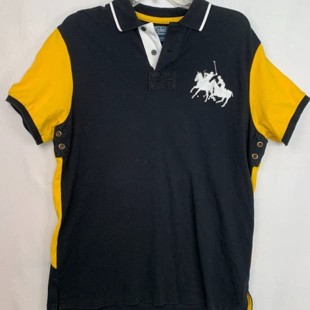 폴로 랄프로렌 커스텀 핏 빅포니 크레스트 럭비 카라티