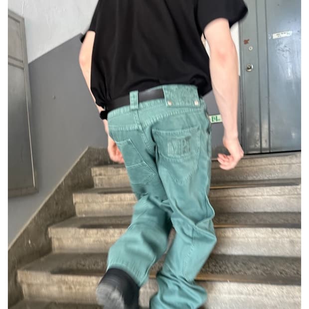 MPa CALF POCKET PANTS (EMERALD) S