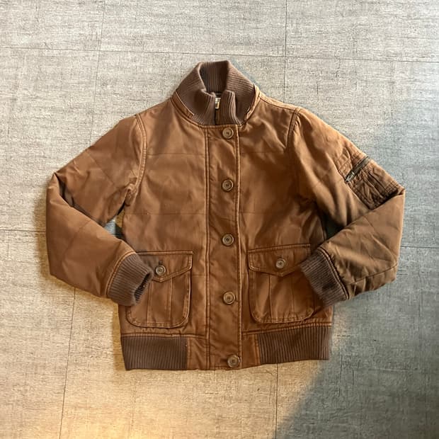 일본빈티지 Jpm100 올드스쿨아메카지 너드모리 대대장 사파리점퍼 초코