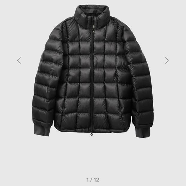 (25fw) MODULAR LIGHT GOOSE PUFFER (BLACK