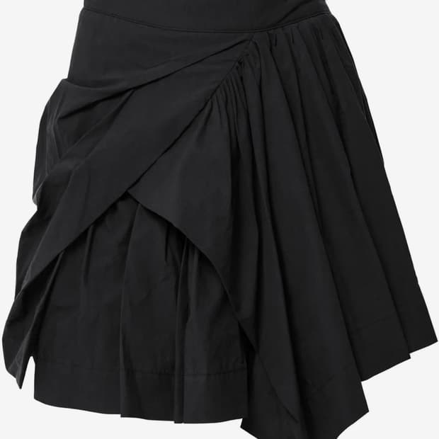 플레어업 Asymmetrical Draped Layered Skirt