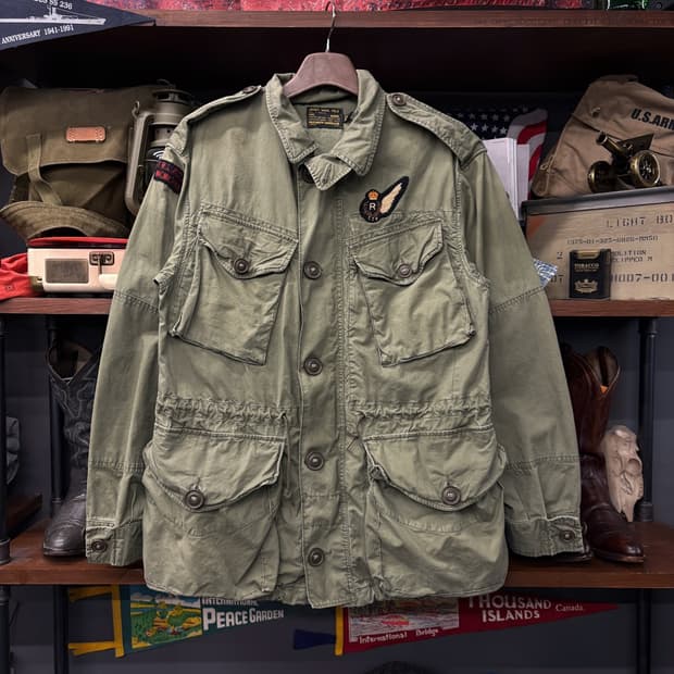 90s 폴로랄프로렌 수베니어 M-43 밀리터리 필드자켓 N172