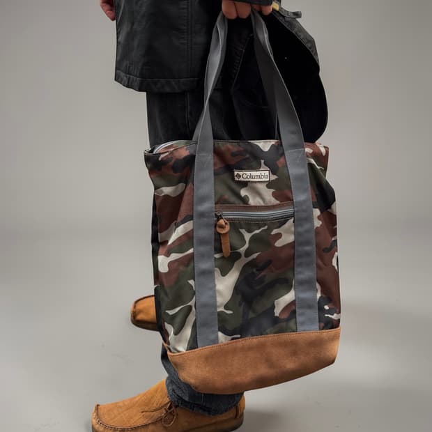 컬럼비아 빈티지 카모 토트백