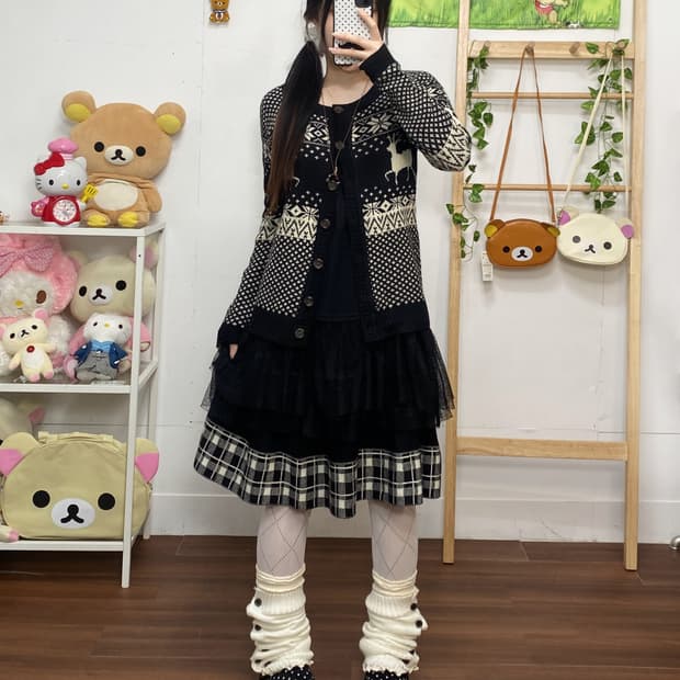 ꒰ঌ 노르딕 가디건 세트 ໒꒱