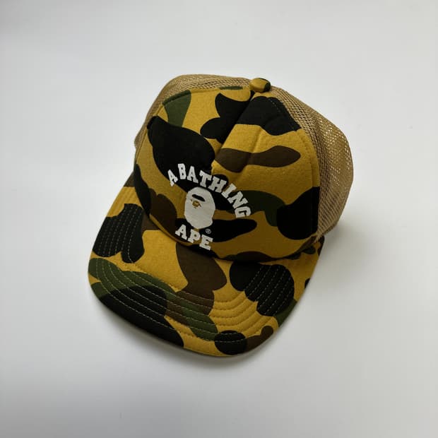 BAPE 1st Camo College Mesh Cap 베이프 메쉬 캡