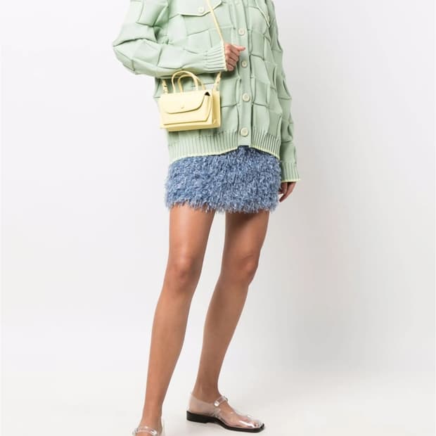 오프닝세레머니 클라우드 텍스처 미니스커트