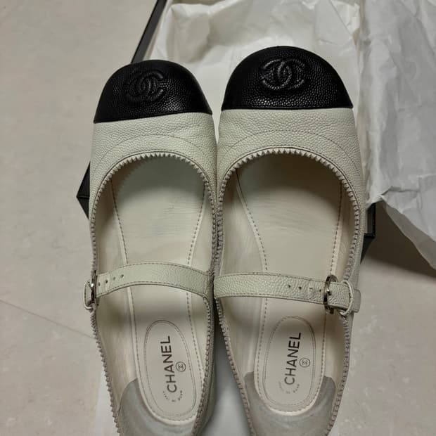 샤넬 스퀘어 메리제인 38
