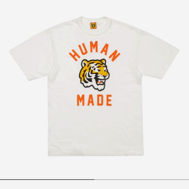 [2XL] 휴먼메이드 타이거 반팔 티셔츠 화이트