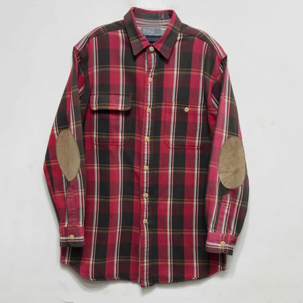 폴로 랄프로렌 암레더 체크 워크 셔츠