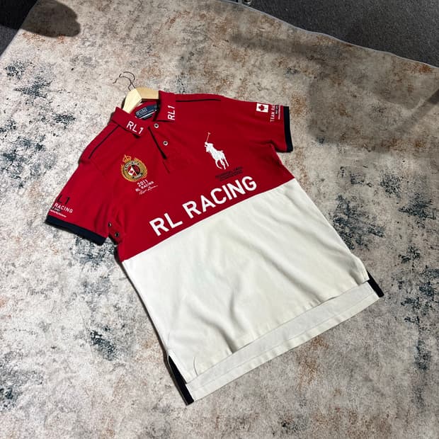 폴로 랄프로렌 빅포니 레이싱 캐나다팀 카라 반팔티셔츠