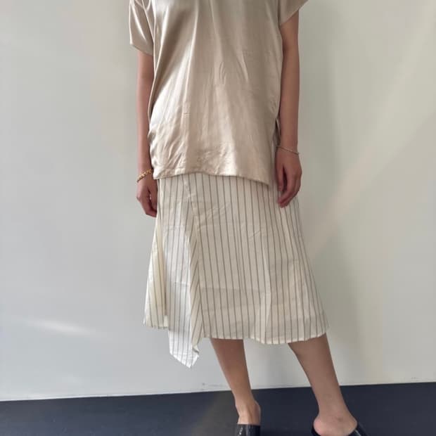 shop klue 샵 클루 erin 스트라이프 스커트