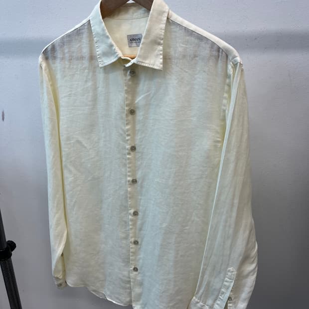 100-105) 알마니꼴레지오니 린넨셔츠 