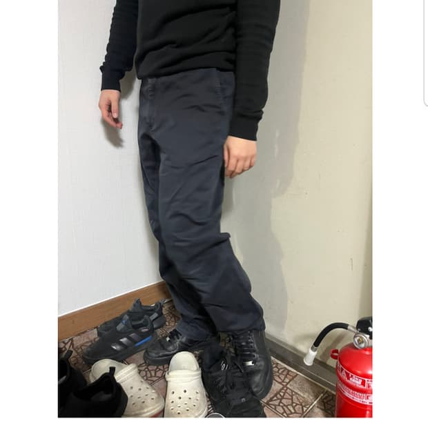 Levi's 블랙 코튼 팬츠