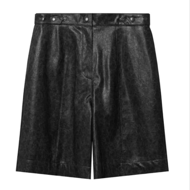 더일마 에코 레더 팬츠 블랙