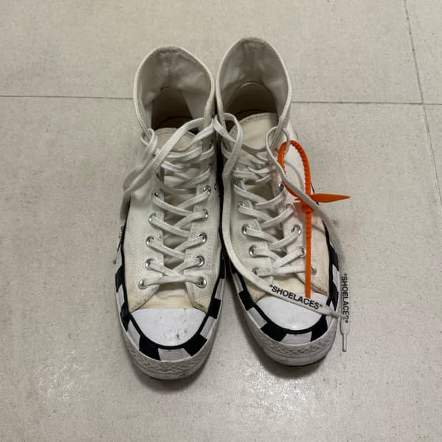 컨버스 X 오프화이트 척 70 하이 275