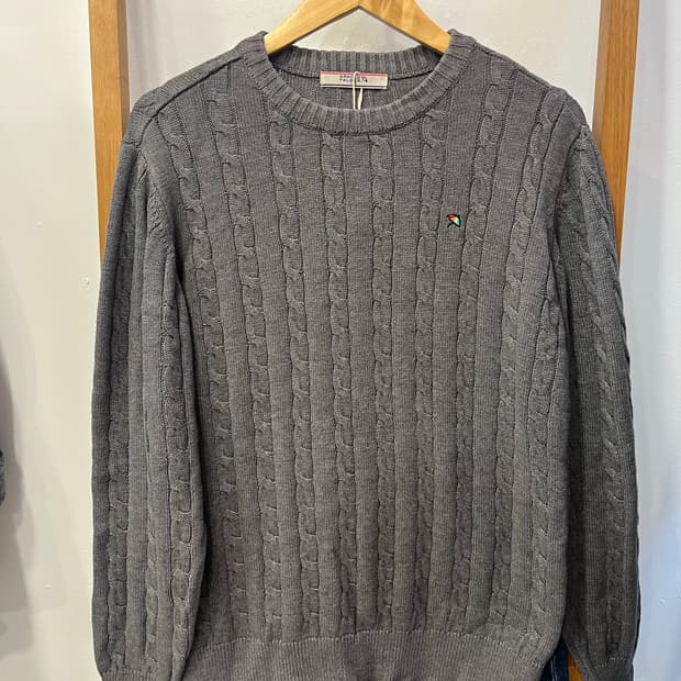 아놀드파마 케이블니트 그레이