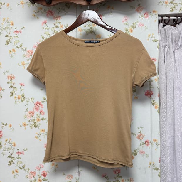 빈티지 베이지 반팔