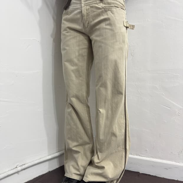 low-waist design pants