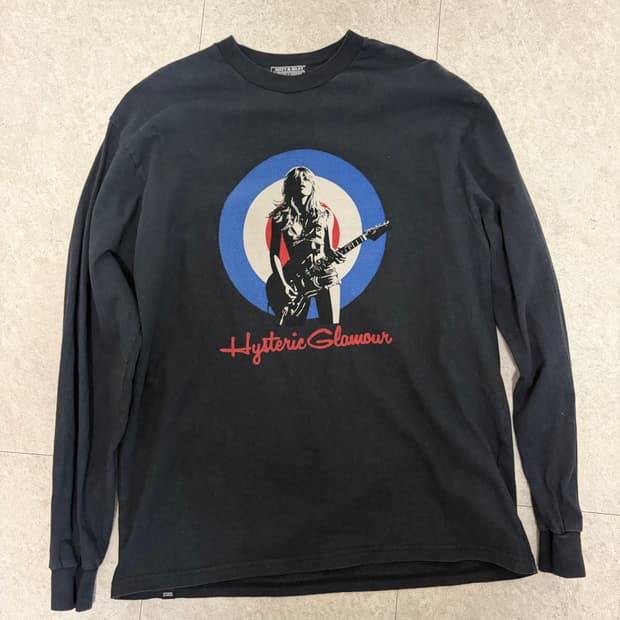 히스테릭글래머 UK Tribute 티셔츠 블랙