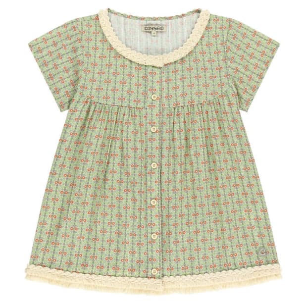 구해요) 코이세이오 프린지 셔링 블라우스