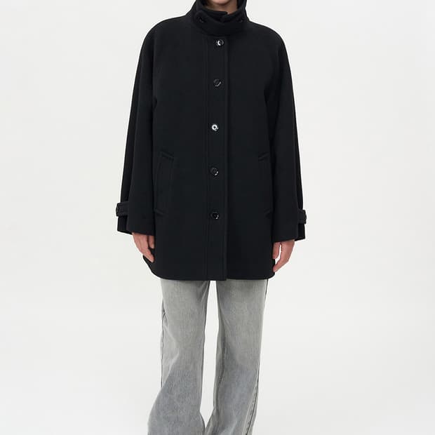 인사일런스 소프트 하프 발마칸 코트 