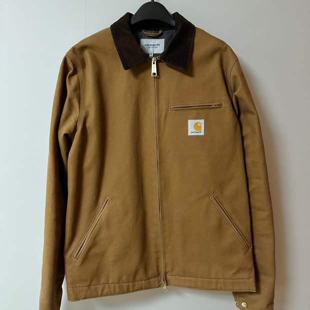 [M] 칼하트 wip 라인드 디어본 디트로이트 자켓 브라운