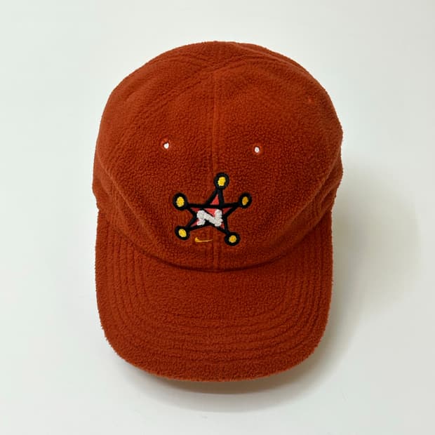 90s Nike 플리스 오렌지 컬러 볼캡