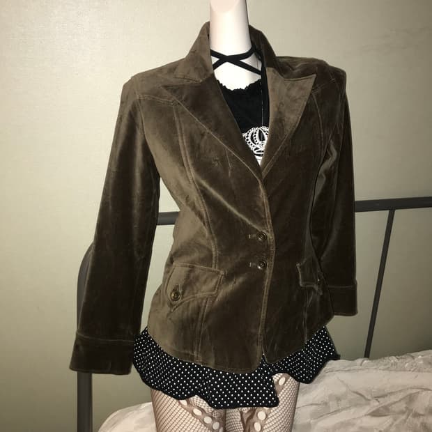 JPN Vintage 로리 라떼갸루 벨루아 자켓