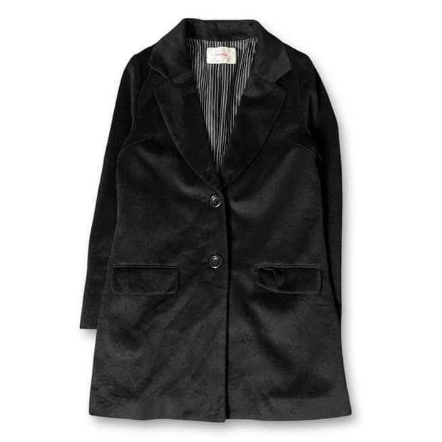 CHU XXX 블랙 싱글 코트 M