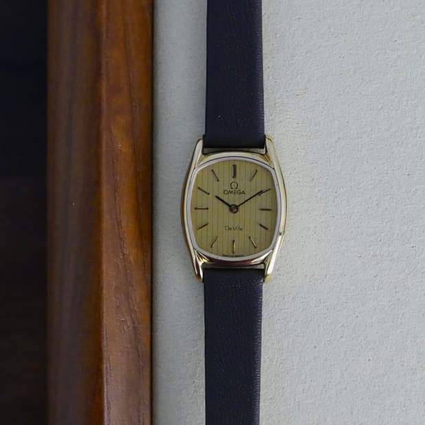 오메가 빈티지 드빌 쿼츠 여성용 시계