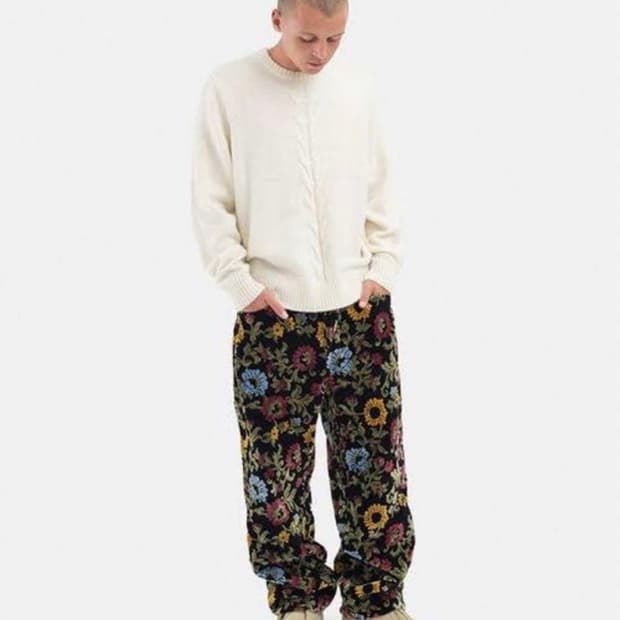 스투시 더블 케이블 스웨터