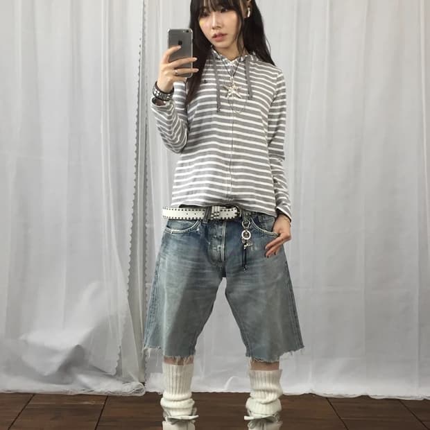 PORTLAND Anchor Stripe Zip Hoodie