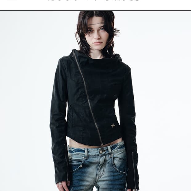 2000아카이브스 KAEL DRAPED JACKET (BLACK) 