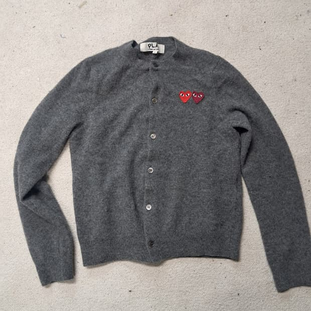 꼼데가르송 더블와펜 가디건 수축