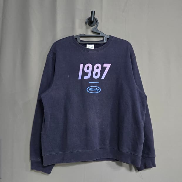 No.75 Mmlg 1987 맨투맨 기모 네이비