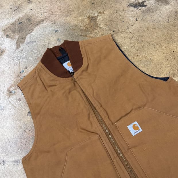 [정품/M] 칼하트 브라운 워크 베스트 조끼 b18