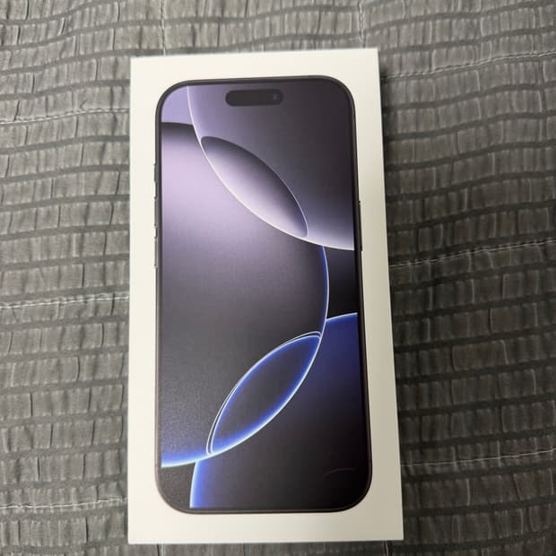 애플 아이폰 16프로 128기가 블랙