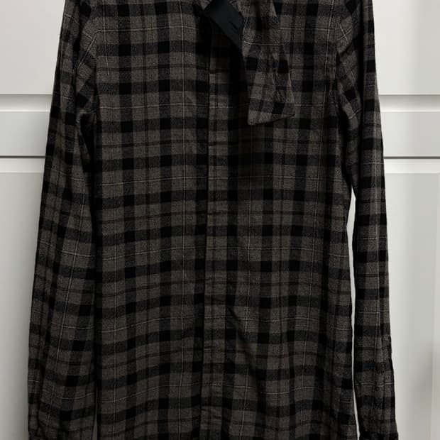 릭오웬스 / 울 플란넬 하이넥 셔츠 / 48