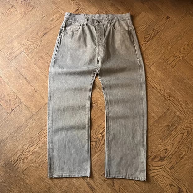 [36]리바이스 501 빈티지 워싱 그레이 데님 팬츠