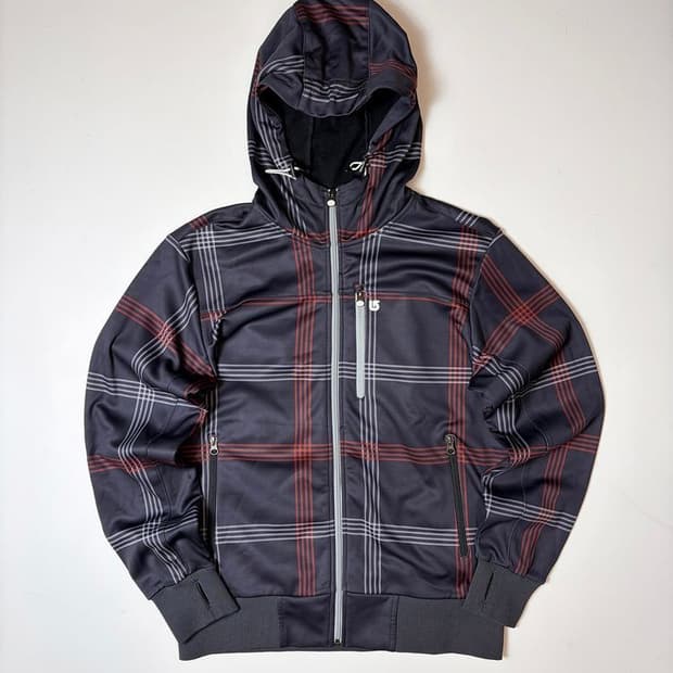 버튼 BURTON 체크 후디 자켓 PN9225