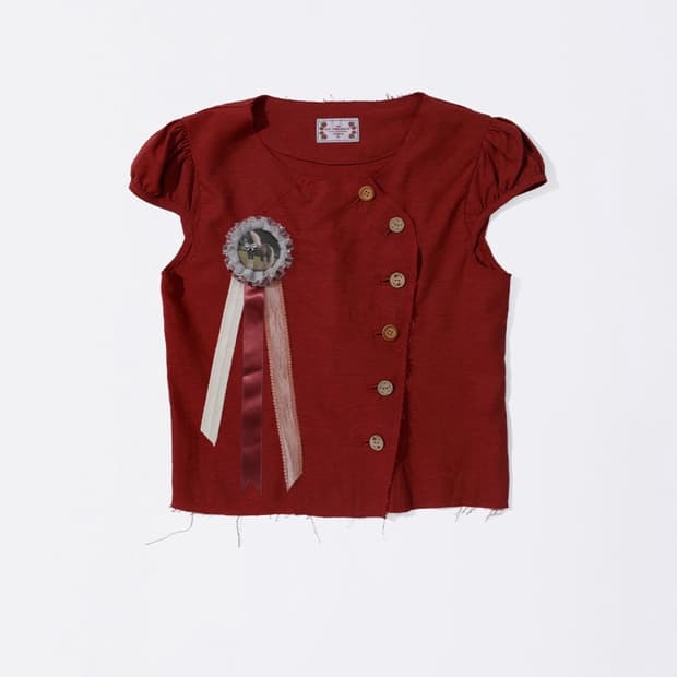 스컬프터 로제타 퍼프 셔츠Rosetta Puff Shirt Scarlet
