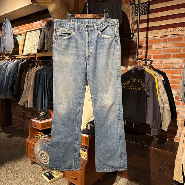 70s USA 빈티지 리바이스 517 66후기 부츠컷 데님 팬츠