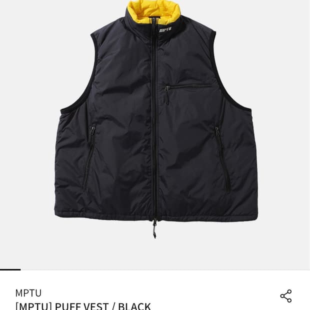 모이프 MPTU 퍼프 베스트[2] 블랙