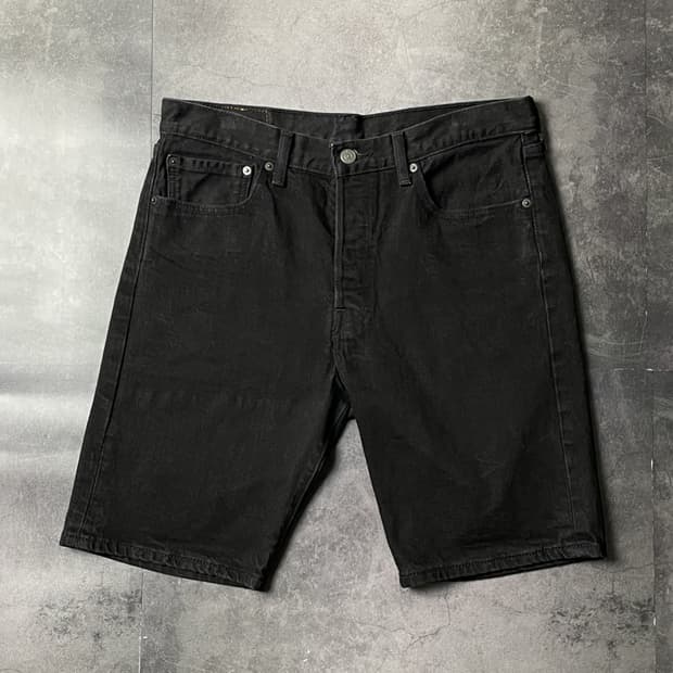 LEVI'S 리바이스501 빈티지 블랙 데님 하프팬츠 A00992