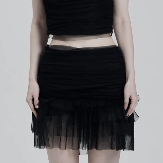 일리오 black lace shorts[2]