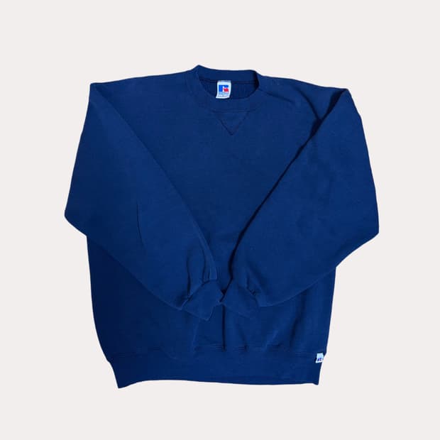 *90s Russell sweat Navy XL
