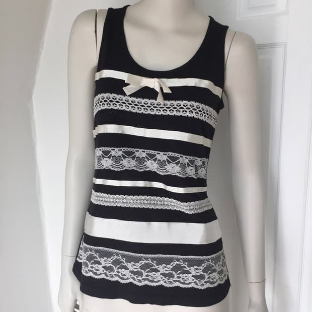 Triple Lace Detail Cami Top